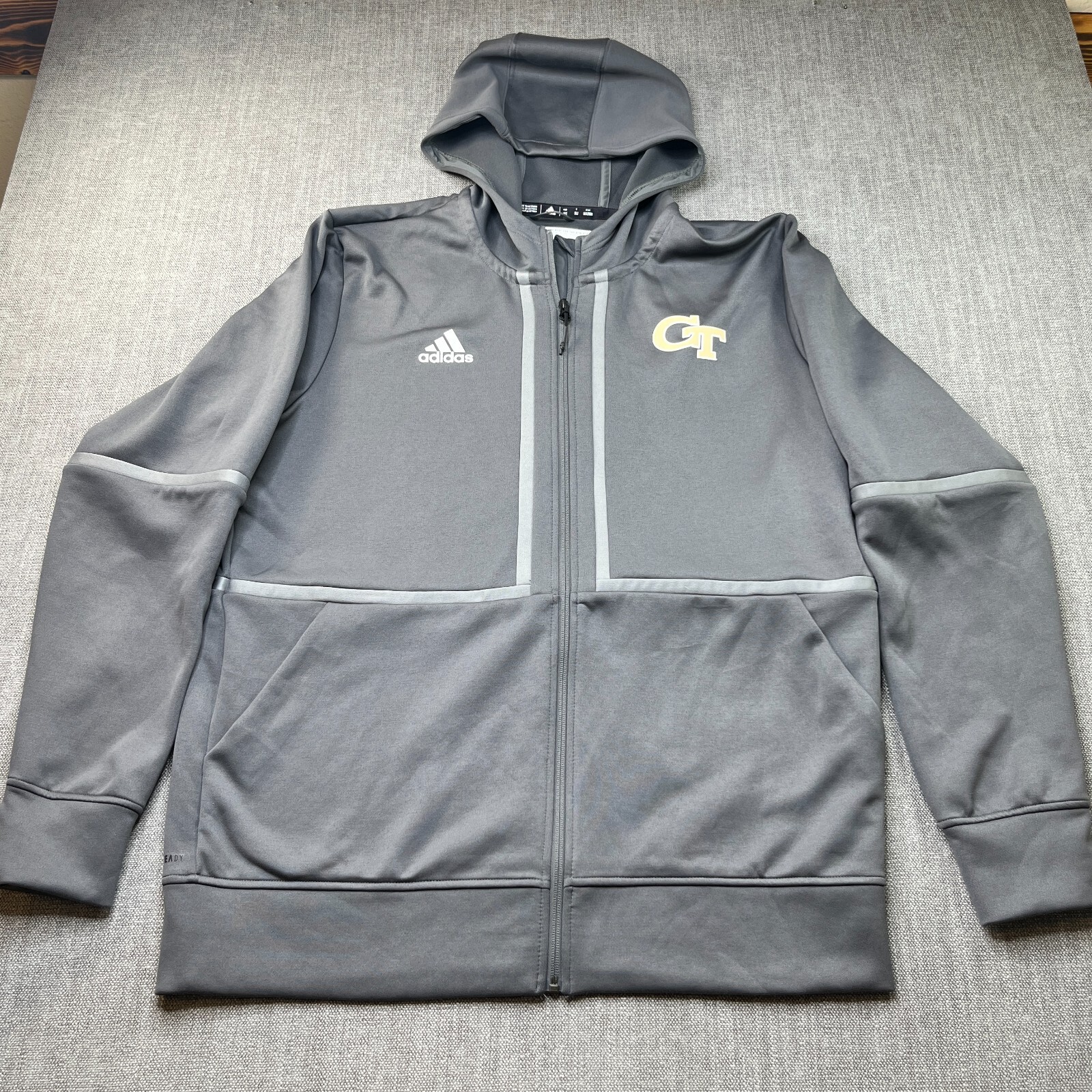 Georgia Tech Jacket Adidas Softshell Zip Up  Mens… - image 1
