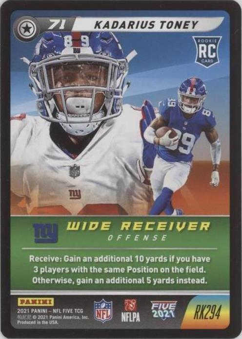 2021 Panini NFL Five TCG Kadarius Toney #RK294 - 1 of 2