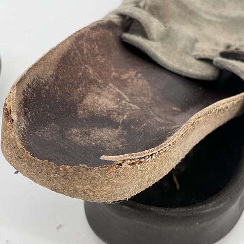 Sandalias Zueco Birkenstock Tatami Beige Gamuza Hebilla Sin Cordones Talla 38 245 L7 M5 EE. UU. - Imagen 15 de 24