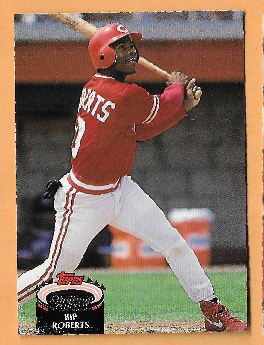 BIP ROBERTS CINCINNATI REDS #645 - TOPPS STADIUM CLUB NM-MT 1992