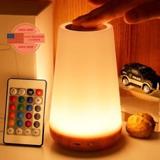 Luz de noche, l mpara t ctil regulable para dormitorio, l mpara de mesa port til