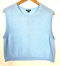 Wild Fable Sweater Womens Large Vest Tight knit Sleeveless Pastel Blue
