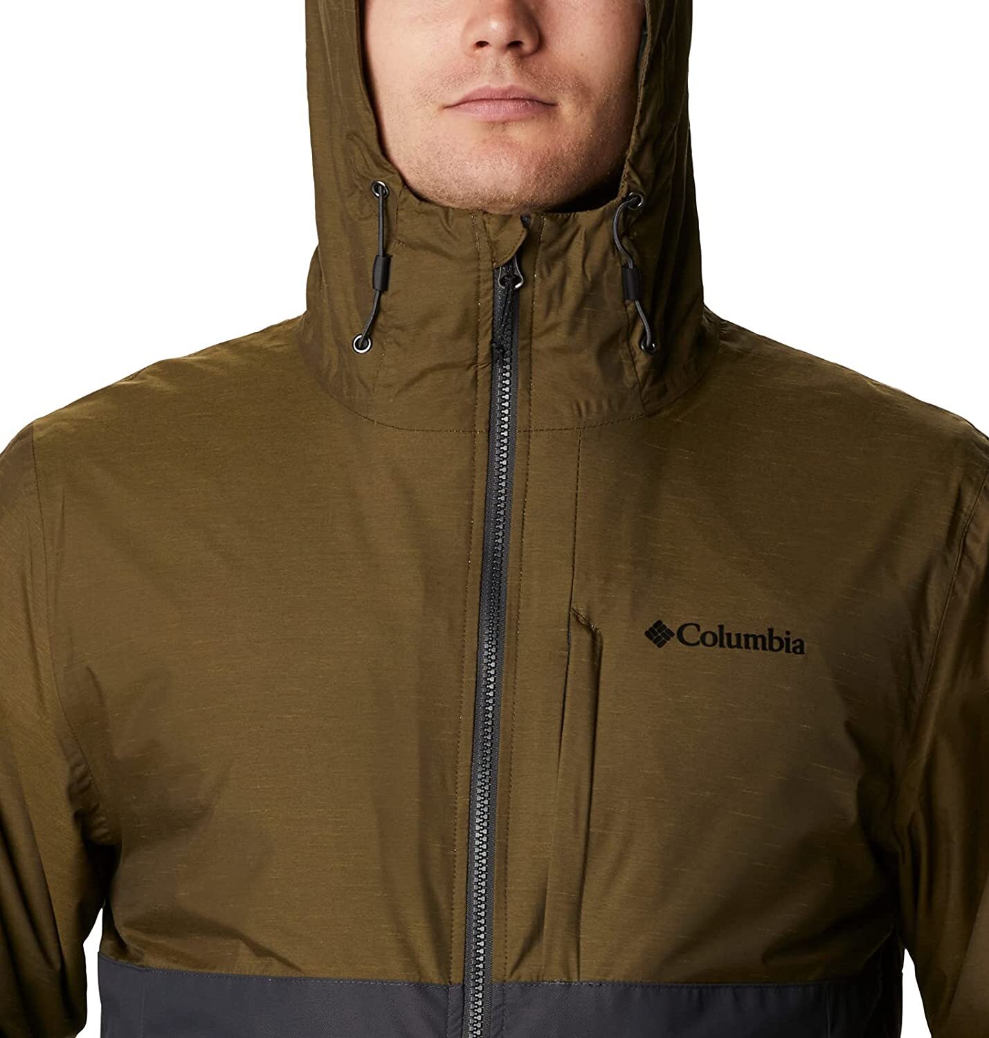 New Columbia Men's Ridge Gates INTERCHANGE Jacket 2XT GREEN GREY WT1158