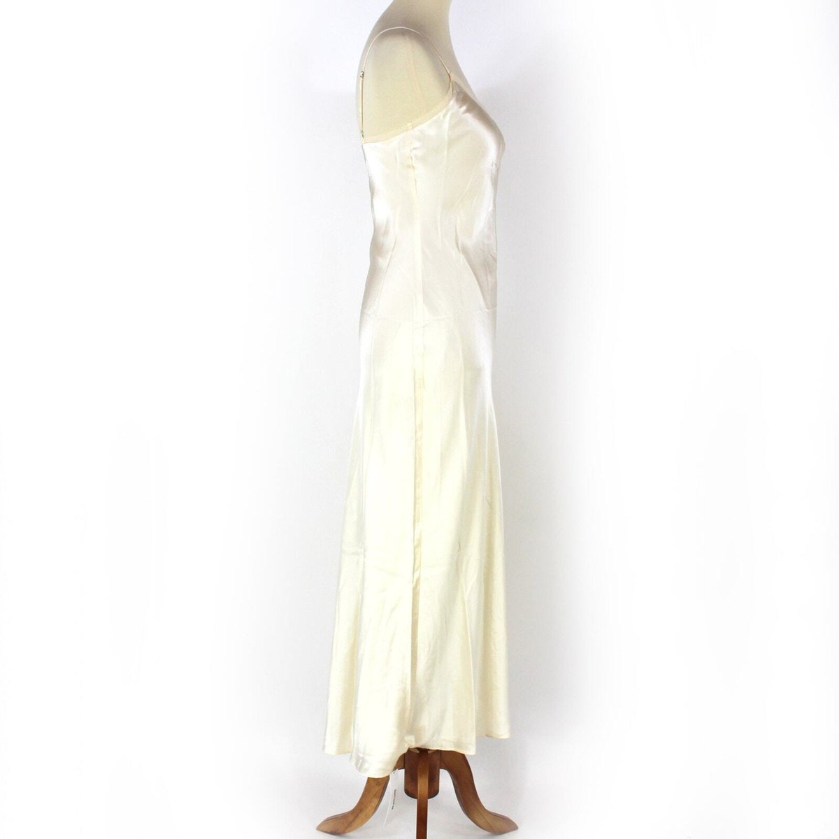 Reformation Malorie Silk Bow Maxi Dress Fior Di Latte Sleeveless Scoop Neck  Sz 2 | eBay