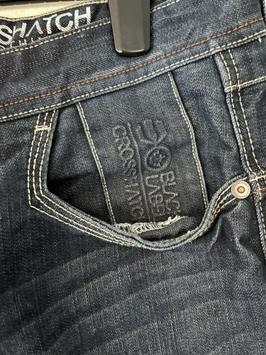 Crosshatch (Baltimore) Cinch Back Vintage Heavyweight Jeans. 30 x 32 SH1. - Picture 4 of 13