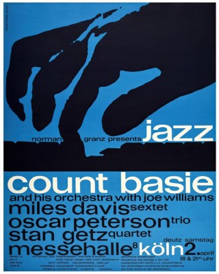 Count Basie Jazz Konzert Poster - Retro Musik Wandkunst - 12X16/16X20/18X24/2...