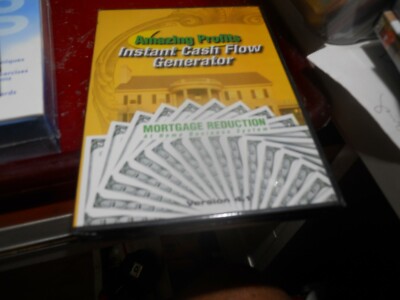Amazing Profits iNSTANT CASH FLOW GENERATOR MTG REDUCTION 4.1 BRAND NEW SEALED  