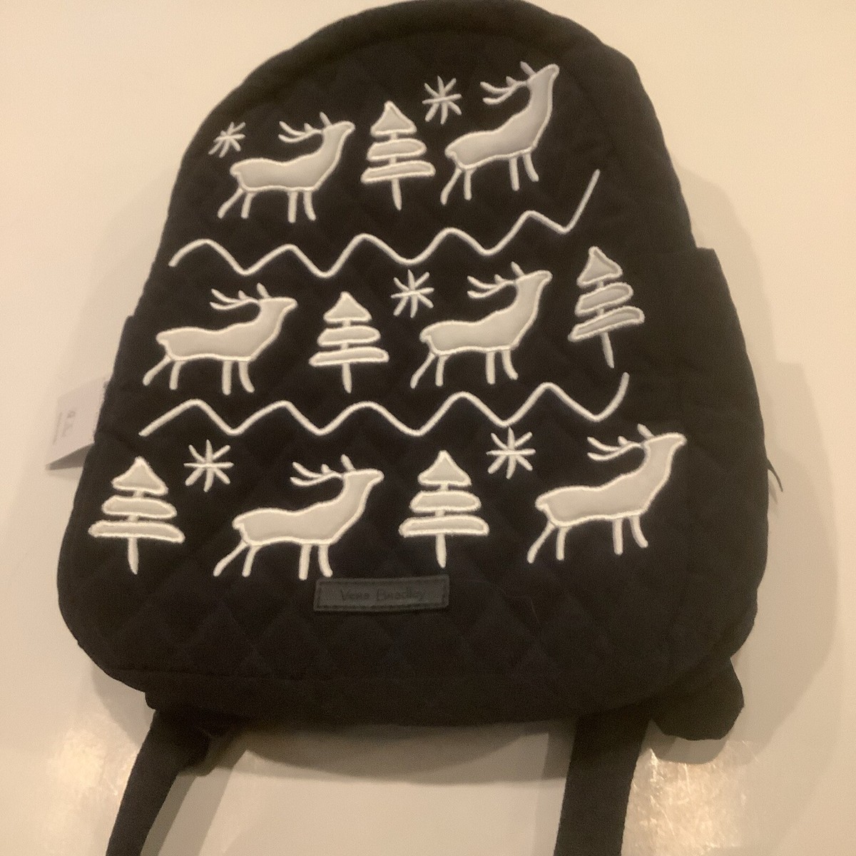 NWT~Vera Bradley Merry Mischief Compact Backpack - Navy Blue 
