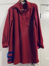 Women's Burgundy Long Sleeved Dress Size Small