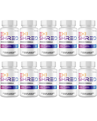 Exi Shred Capsules, ExiShred Premium Support Supplement - 10 Bottles