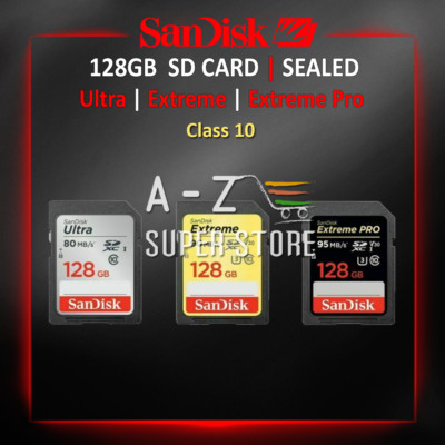 SD CARD 128GB SanDisk Ultra Extreme Pro Fast Memory Class 10 Photo Camera 4K OEM