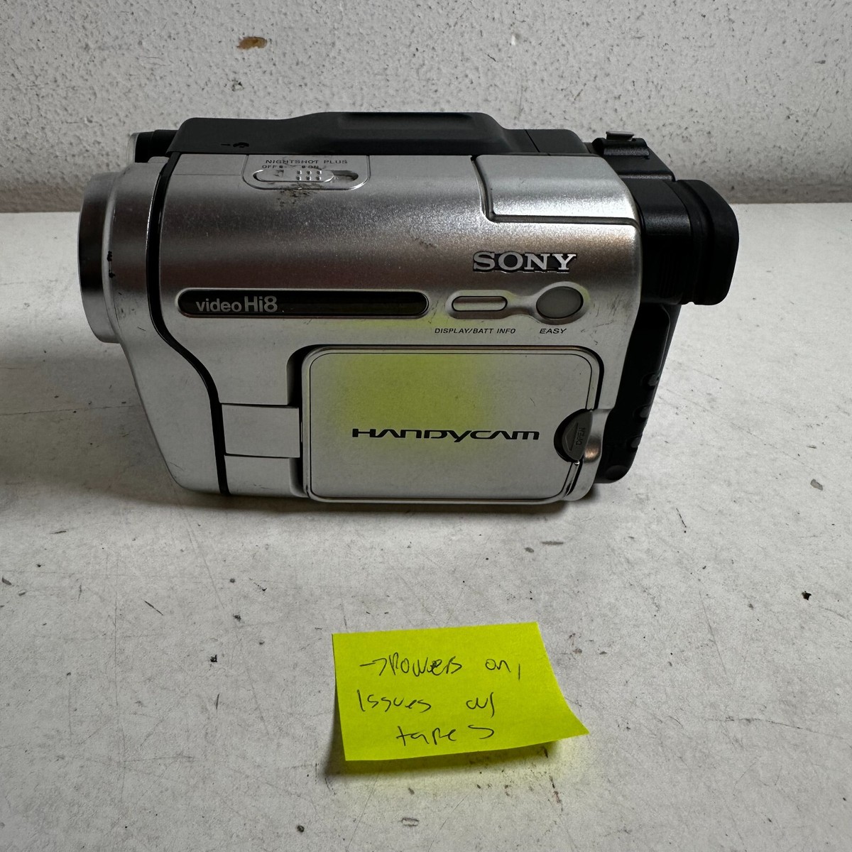 Sony Hi8 Handycam Silver 990x Digital Zoom Video Camera