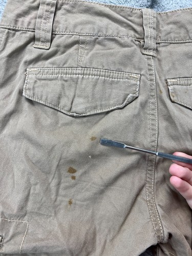 Ralph Lauren Polo RL 1967 Cargo Pants Boys 10 26x25 Khaki Beige Flat Front - Picture 9 of 12