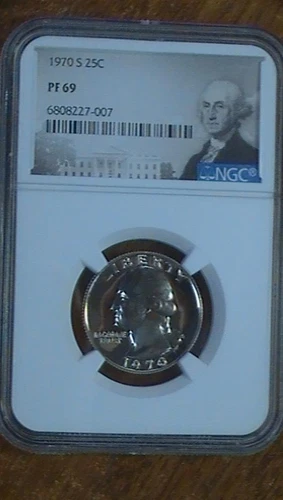 1970 S Proof NGC PF 69 Washington Label Clad Quarter SEE PICS Fast Shipping