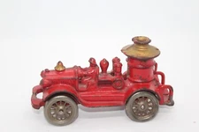 NICE VINTAGE 1920's A.C. WILLIAMS CAST IRON OPEN CAB BOILER FIRE TRUCK