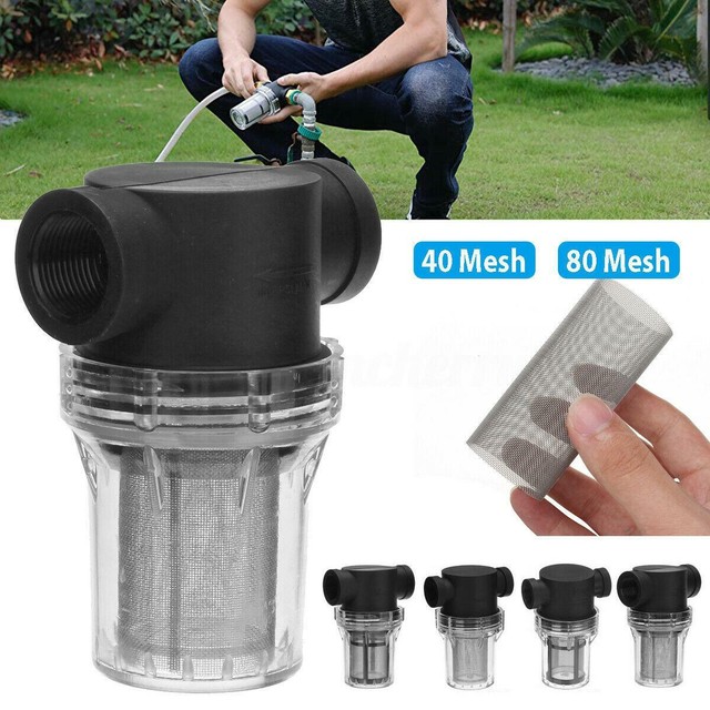 Inline Mesh Strainer Water Pump Filter Garden Irrigation Safety High