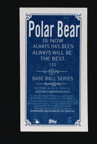 EDWIN JACKSON ⚾ 2010 Topps 206 Mini POLAR BEAR SP #133 Arizona Diamondbacks - Picture 3 of 3