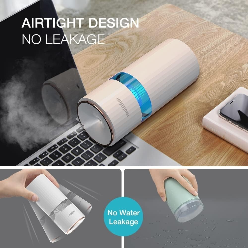 Portable Humidifier, Mini Humidifier 400ml, Car Humidifier Small Cool Mist Usb,