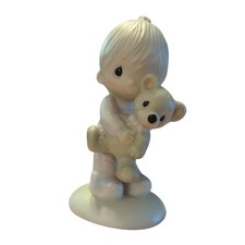 Precious Moments Jesus Loves Me Jonathan  David Figurine E-1372/B Vintage 1978