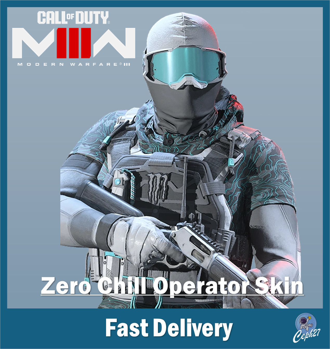 Call of Duty Modern Warfare III 3 - Skin de operador Zero Chill - Código - Global