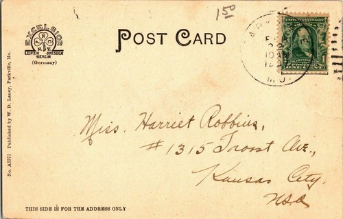1907. PARKVILLE,MO. MCKAY BLDG. PARK COLLEGE. POSTCARD. RR10 - 第 2/2 張圖片
