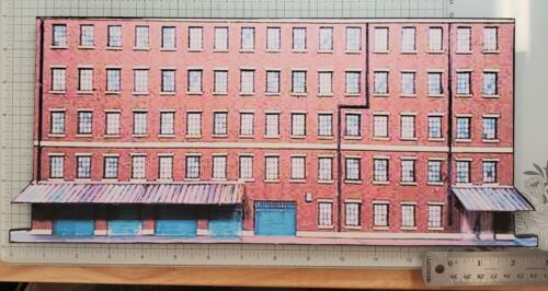 HO Scale Building Background Flat / Front 2D "LARGE WAREHOUSE" Brand New!!!