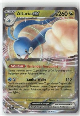 Pokemon Scarlet & Violet Paradox Rift Altaria ex #140/182 Ultra Rare Holo DE