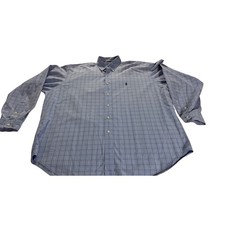 Ralph Lauren Blake Fit Mens Preppy Blue Plaid Button Down Shirt Long Sleeve XL