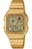 Casio Unisex-Uhr Digital Edgy Collection Goldfarben A130WEG-9AEF