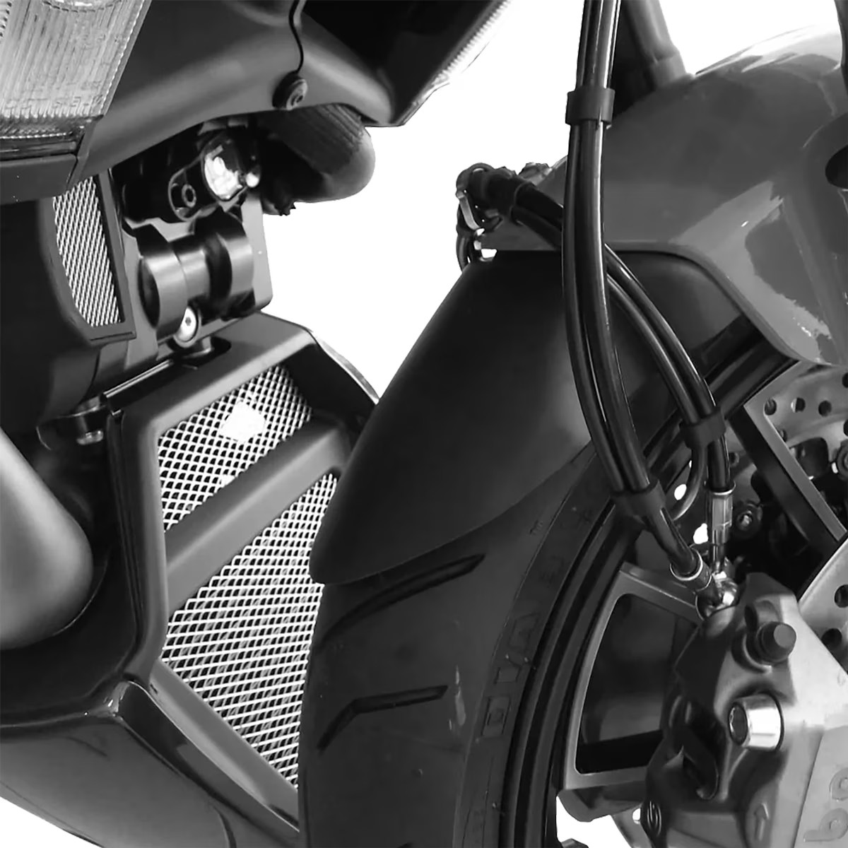 Pyramid Plastics Motorcycle Motorbike Extenda Fenda Matt Black -Ducati Diavel