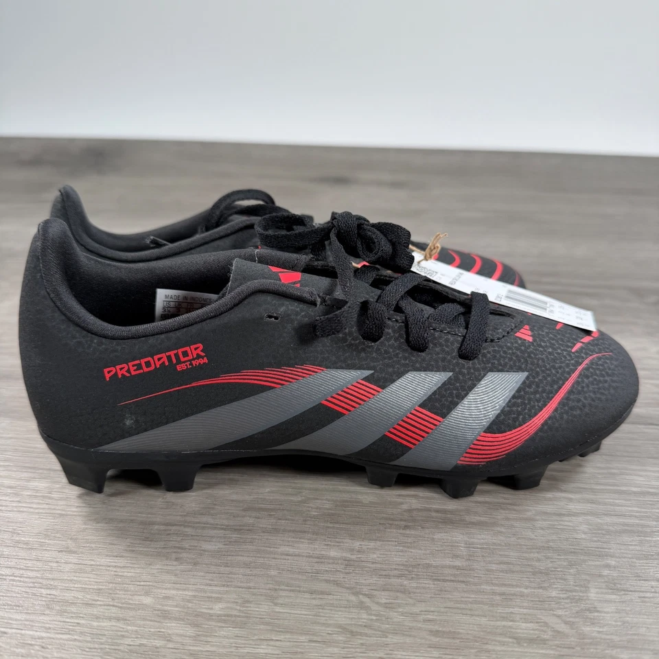 Adidas Predator Club FG/MG Soccer Cleats Shoes Youth US 3.5 Black Red ID3812 - Image 4 of 4