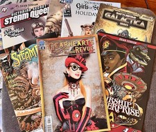 Set Of Seven (7) Steampunk Related Books Girls Of Steampunk Galactic and Revue
