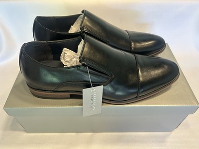 Perry Ellis Portfolio Shoes Ultra Foam Konrad Loafers Black Men s Size 10 M NEW