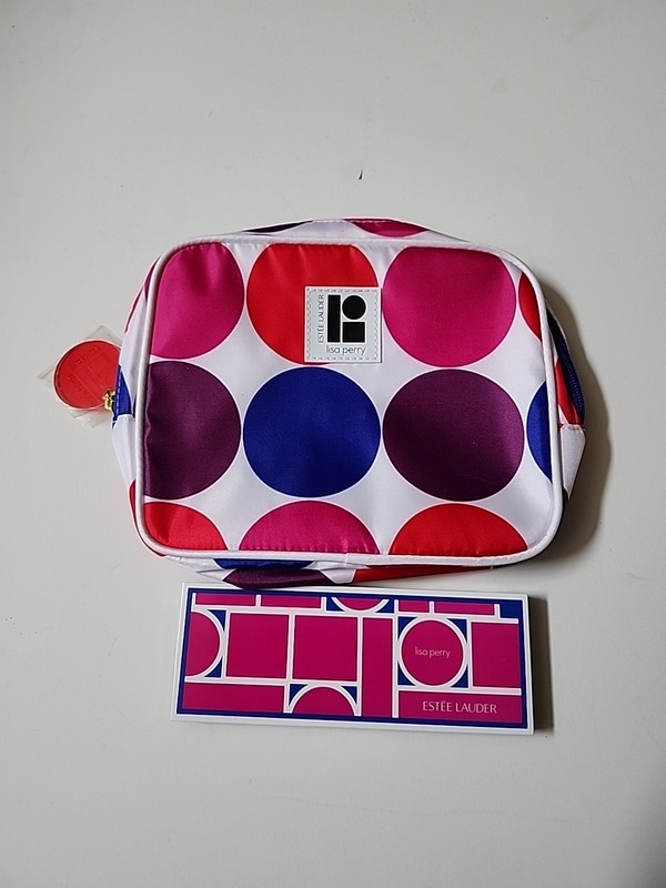NEW Estee Lauder Lisa Perry Pure Color EyeShadow Palette 7 color & Cosmetic Bag