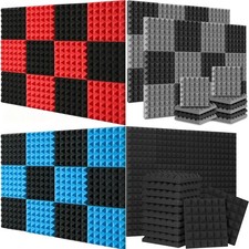 Lot 12 X 12 X 2" Acoustic Foam Panels Sound Proof for Recording Home Studio Wall