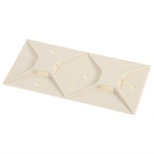 PANDUIT Mount Base with Rubber Adhesive Tape White 50 Pieces