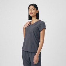 White Cross CRFT Tailored Fit Tuckable 1-Pocket V-Neck Scrub Top for Women WT128