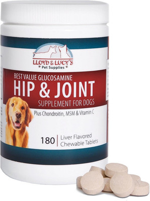 Lloyd & Lucy'S Hip and Joint Supplement for Dogs - Chewable Multivitamin with Gl