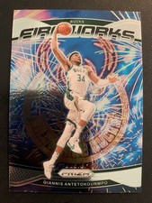 2024-25 Panini Prizm - Fireworks #4 - Giannis Antetokounmpo