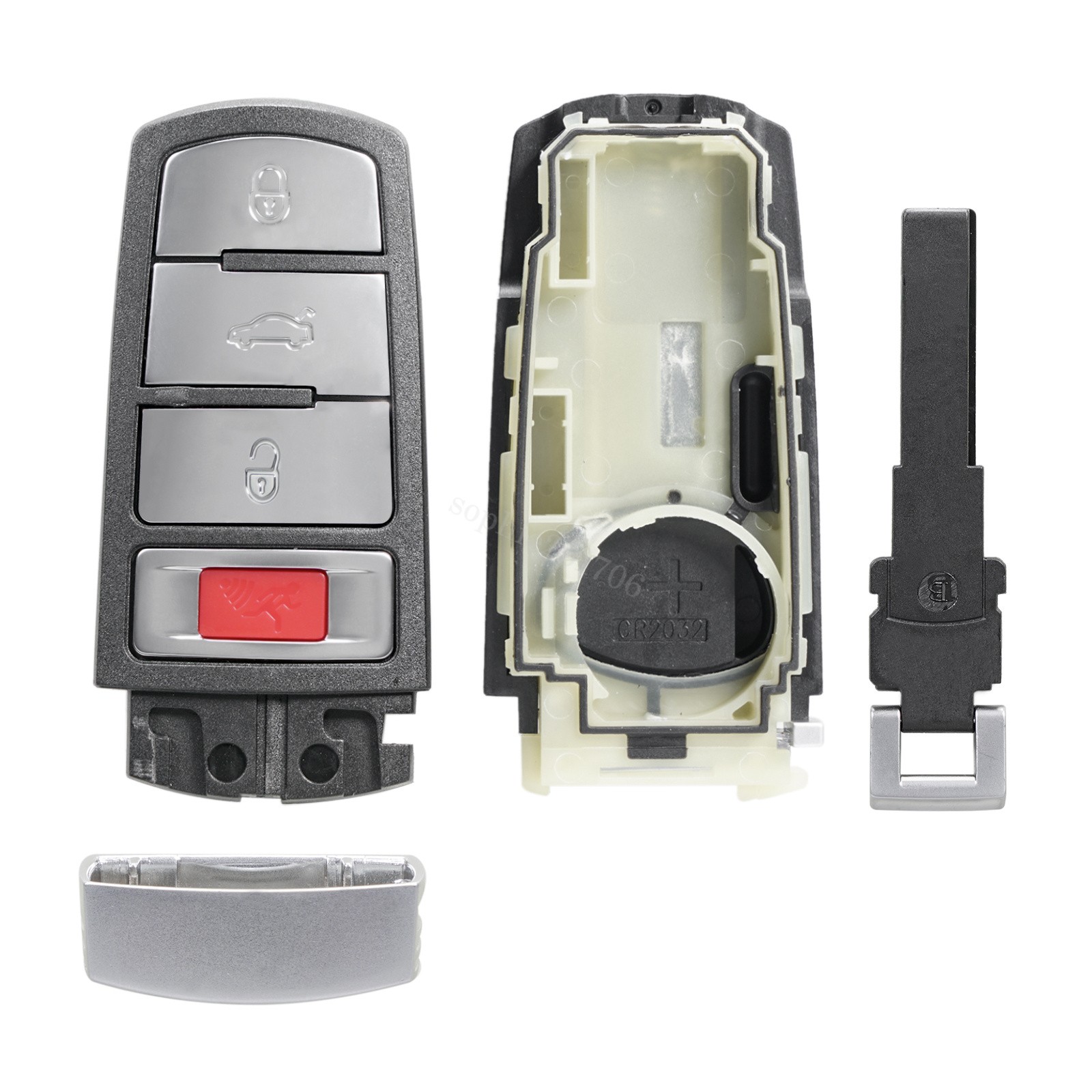 Key Fob Shell 4B For Volkswagen VW Passat CC 2007 2008 2009 2010 2011 2012 2013