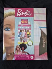 Barbie Single Duvet Cover and Pillowcase Cotton Blend Brand New With tag