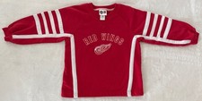 Vintage Mighty Mac Detroit Red Wings Crewneck Sweatshirt Kids Size 6 Embroidered