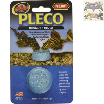 Pleco Banquet Block 0.45 oz - Essential Feeder for Suckermouth Catfish Health