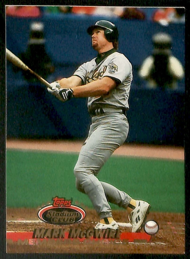 1993 Topps Stadium Club Members Only #595 Mark McGwire Oakland Athletics