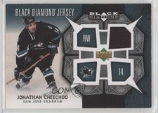 2007-08 Upper Deck Black Diamond Jerseys Jonathan Cheechoo #BDJ-JO av1