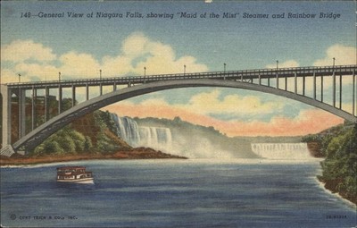 Bruecken Bauwerke Rainbow Bridge Niagara Falls Steamer Ma