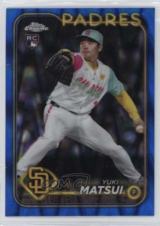 2024 Topps Chrome Update Blue RayWave Refractor 108/150 Yuki Matsui #USC187 1hs9