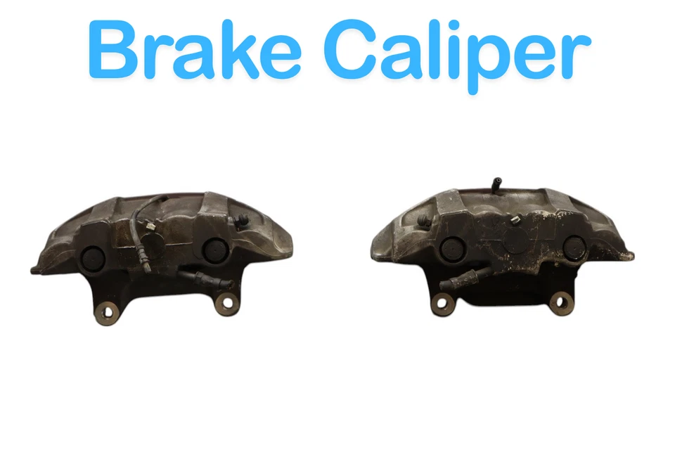 11-18 Audi A8 Quattro Front Left & Right Side Brake Calipers 4H0615124B OEM - Image 3 of 4