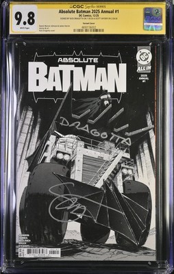 ABSOLUTE BATMAN ANNUAL 2025 #1 1ST PRINT B 2X SIGNED DRAGOTTA SNYDER CGC SS 9.8