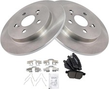 Ceramic Rear Brake Pad & Rotor Kit – All-in-One, OEM-Style, Low Dust